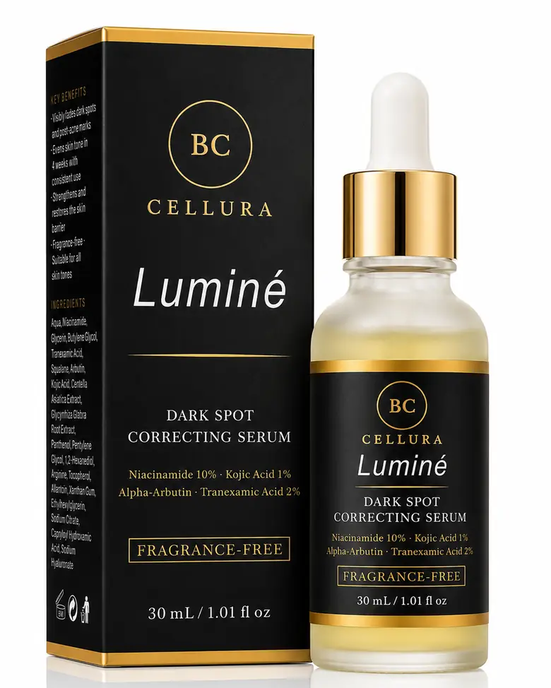 Luminé serum and carton