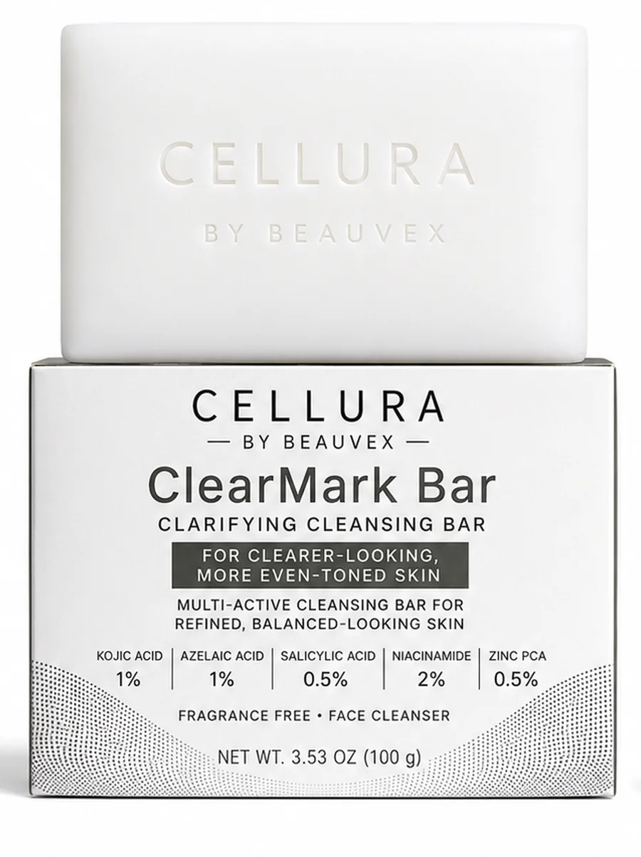 ClearMark Bar resting on its carton