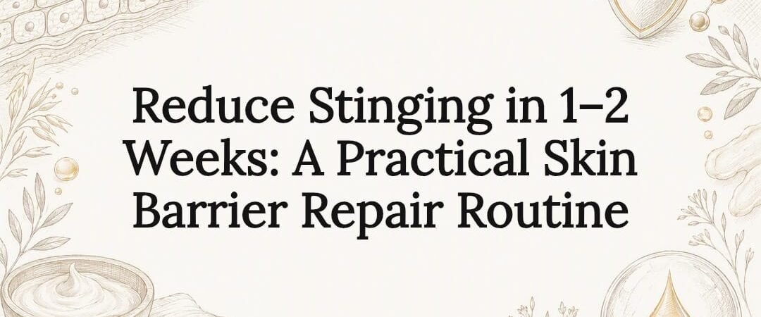 Reduce Stinging in 1–2 Weeks: A Practical Skin Barrier Repair Routine