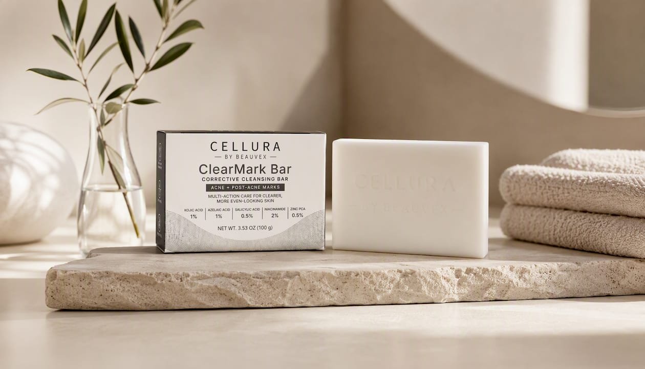 Cellura ClearMark Bar – Multi-Active Facial Cleansing Bar