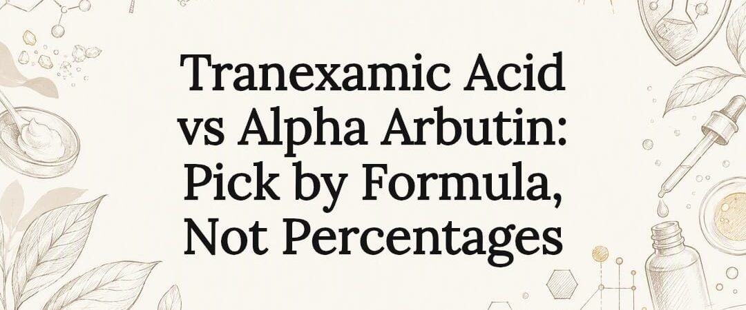 Tranexamic Acid vs Alpha Arbutin: Pick by Formula, Not Percentages