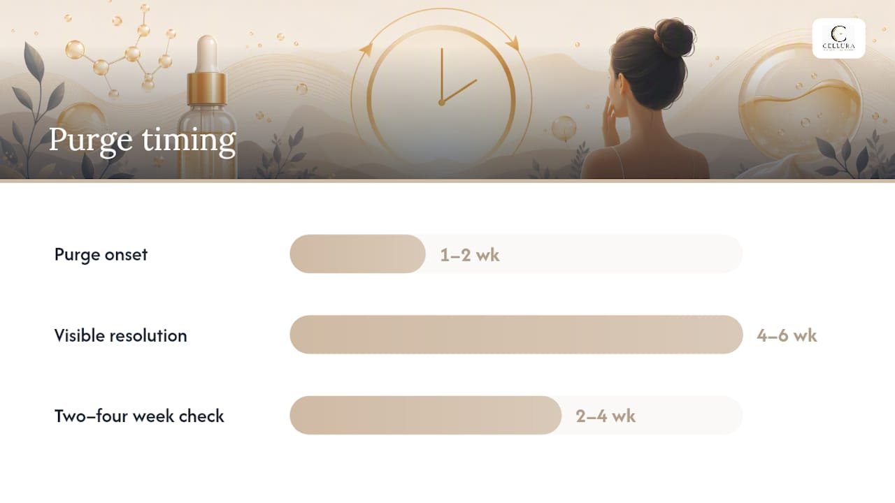 How to Tell a Niacinamide Skin Purge From a Regular Breakout — overview diagram