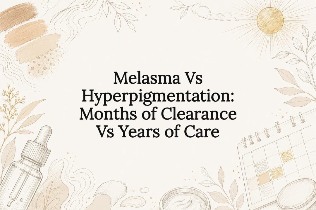 Melasma Vs Hyperpigmentation: Months of Clearance Vs Years of Care