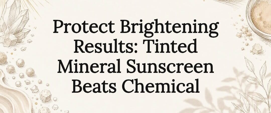 Protect Brightening Results: Tinted Mineral Sunscreen Beats Chemical