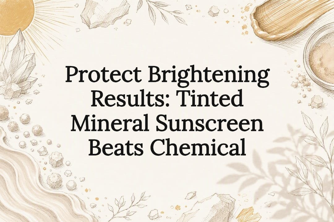 Protect Brightening Results: Tinted Mineral Sunscreen Beats Chemical