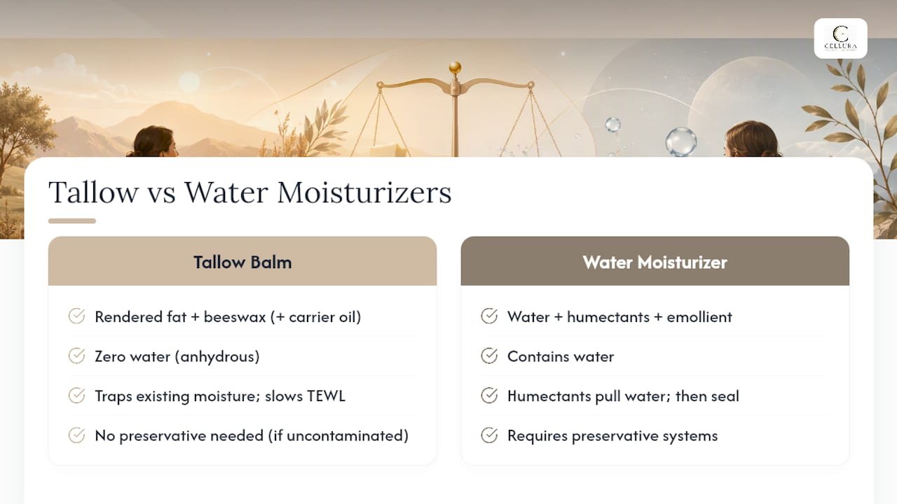 What Is Tallow Balm and How Does It Work on Skin? — overview diagram