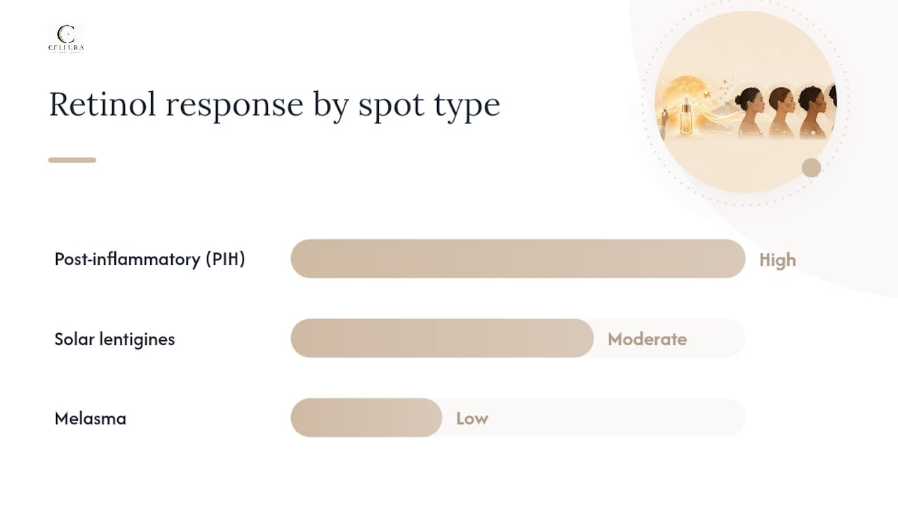 How Retinol Fades Hyperpigmentation at the Cellular Level — overview diagram