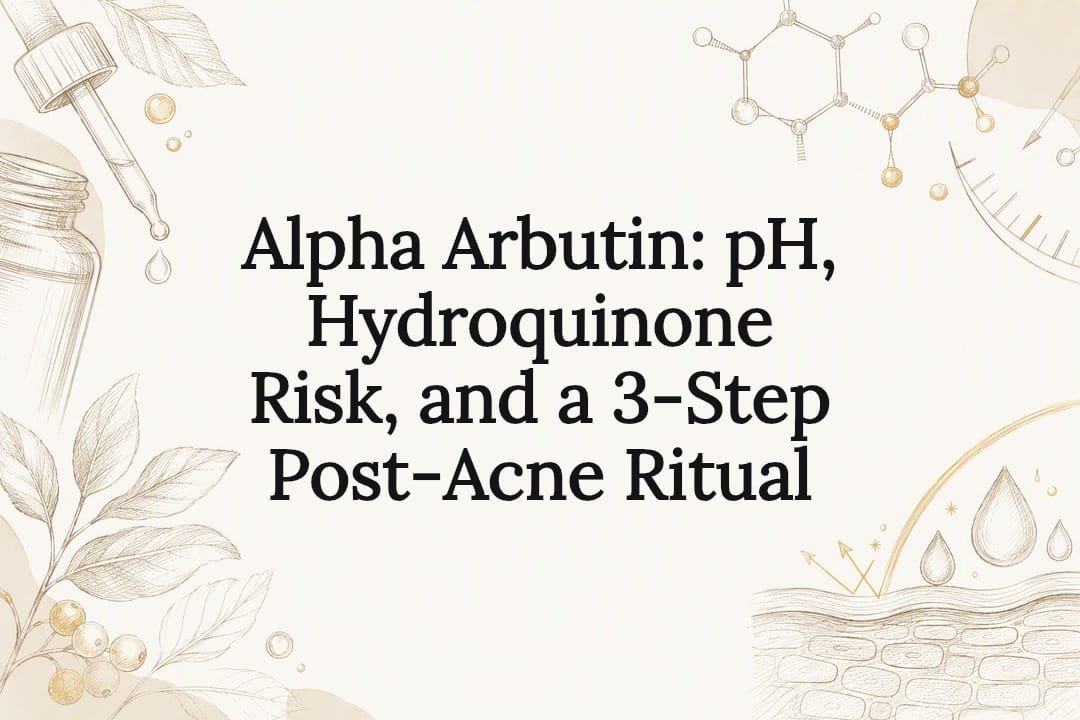 Alpha Arbutin: pH, Hydroquinone Risk, and a 3‑Step Post‑Acne Ritual