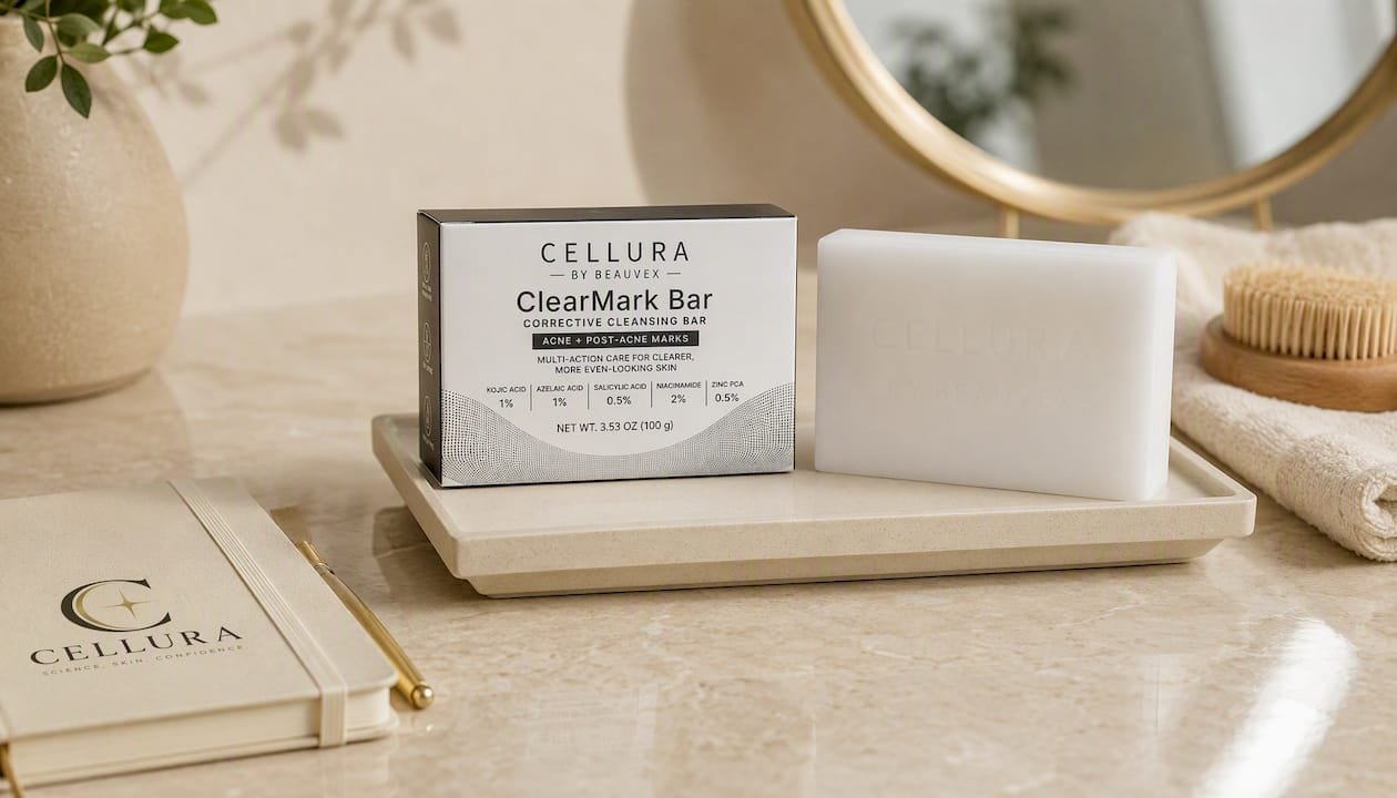 Cellura ClearMark Bar – Multi-Active Facial Cleansing Bar