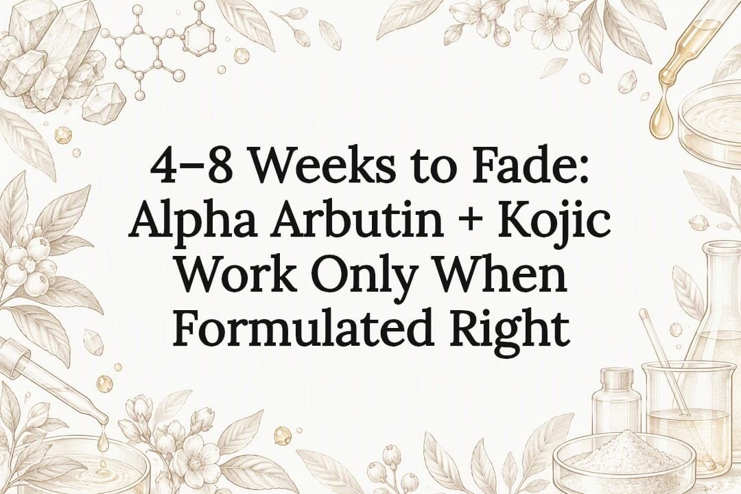 4–8 Weeks to Fade: Alpha Arbutin + Kojic Work Only When Formulated Right