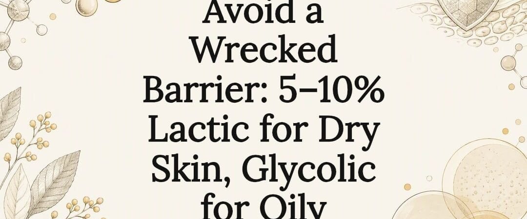 Avoid a Wrecked Barrier: 5–10% Lactic for Dry Skin, Glycolic for Oily