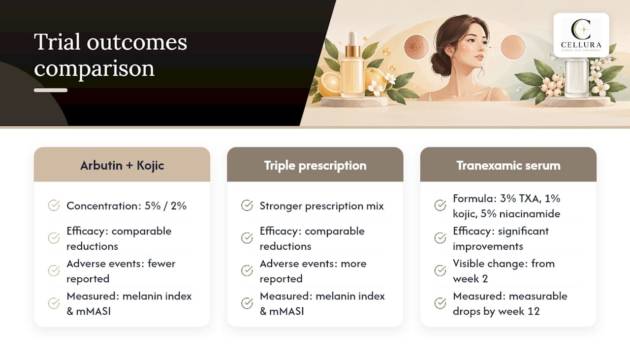 What clinical trials actually show about results and timelines — overview diagram