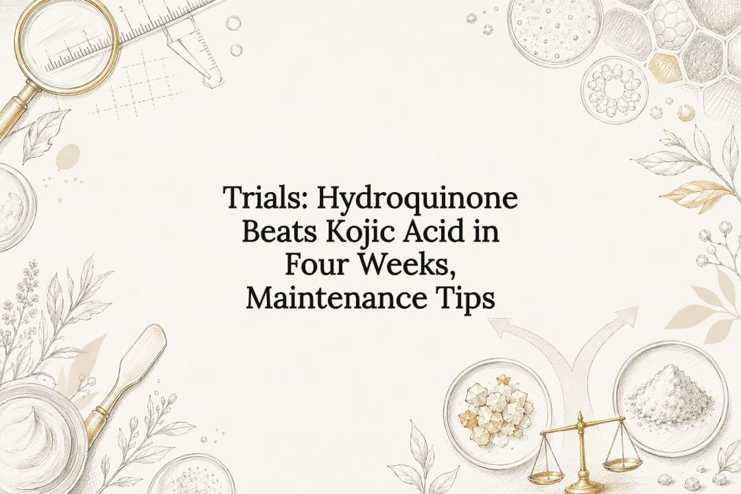 Trials: Hydroquinone Beats Kojic Acid in Four Weeks, Maintenance Tips