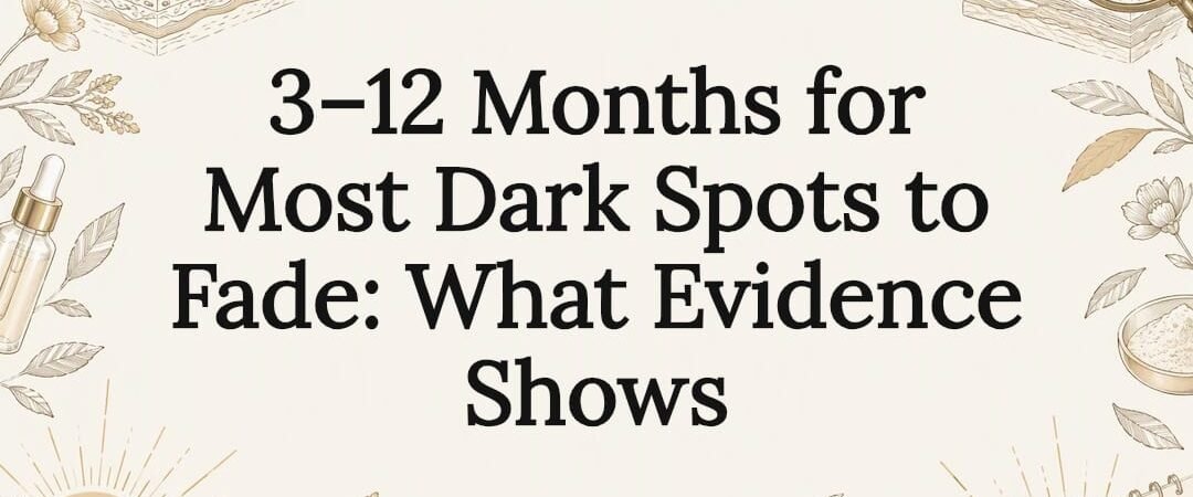 3–12 Months for Most Dark Spots to Fade: What Evidence Shows