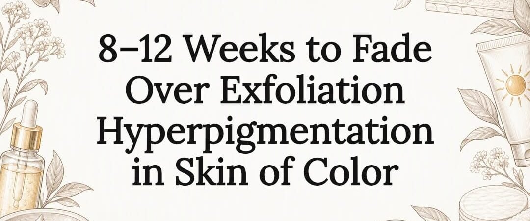 8–12 Weeks to Fade Over Exfoliation Hyperpigmentation in Skin of Color