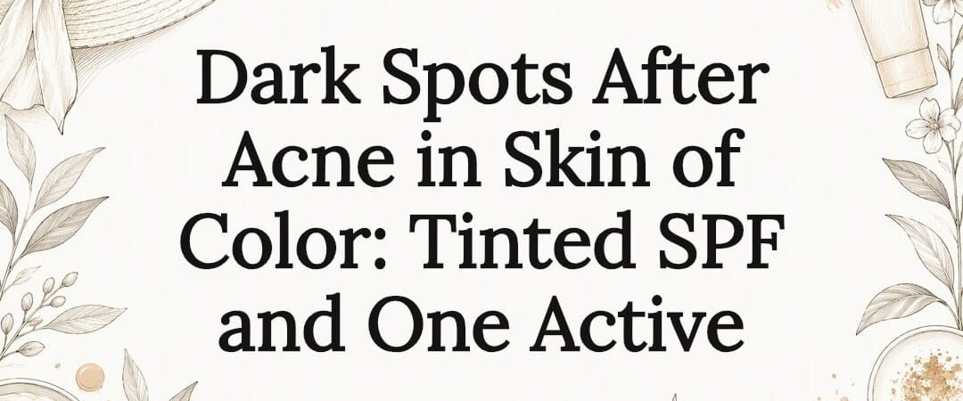 Dark Spots After Acne in Skin of Color: Tinted SPF and One Active