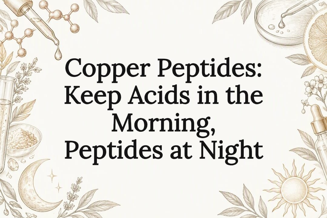 Copper Peptides: Keep Acids in the Morning, Peptides at Night
