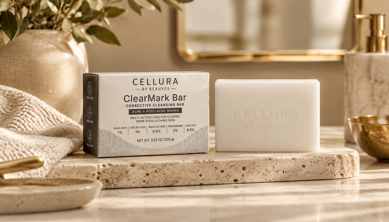 Cellura ClearMark Bar – Multi-Active Facial Cleansing Bar